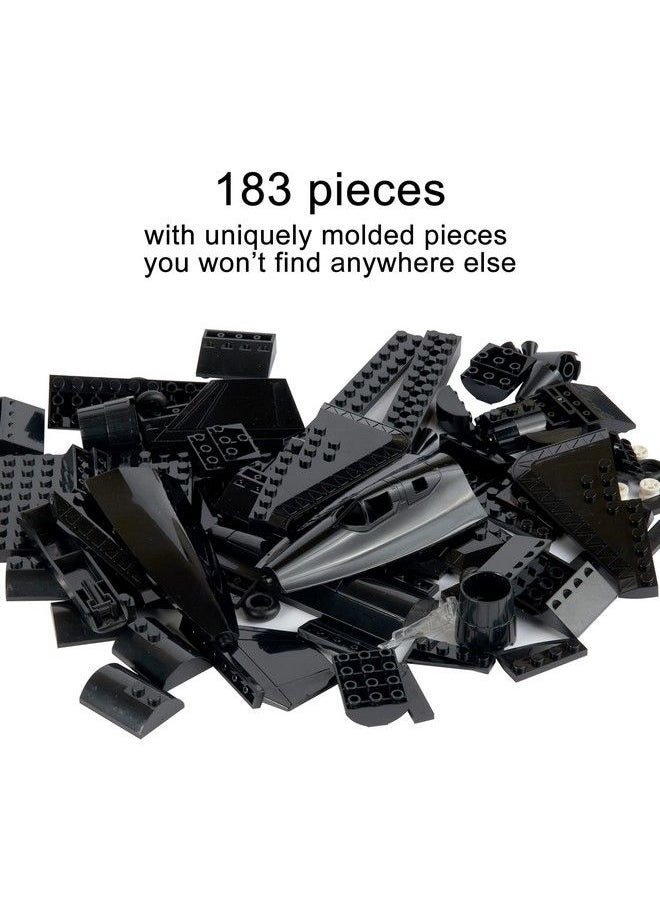 Apostrophe Games - Sr 71 Blackbird Jet Building Block Set 183 Pcs Blackbird Jet Building Toys Set Building Block Plane Toy For Kids Older Than 10 And Adults Compatible With All Building Bricks - Image 1