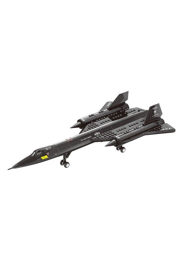 Apostrophe Games - Sr 71 Blackbird Jet Building Block Set 183 Pcs Blackbird Jet Building Toys Set Building Block Plane Toy For Kids Older Than 10 And Adults Compatible With All Building Bricks - Image 1
