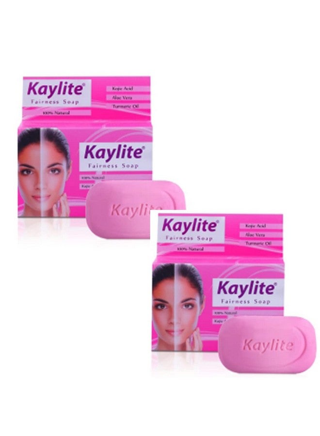 Kaylite Skin Whitening Soap 75 Gm Kojic Acid, Aloe Vera & Turmeric Oil Soap (Pack of 2 Soaps) - Image 1