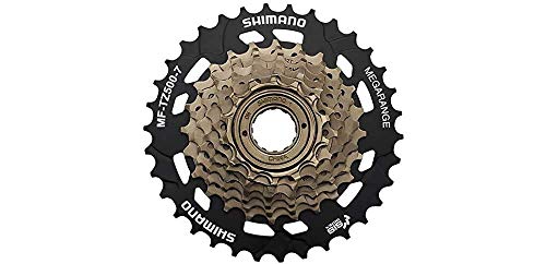 SHIMANOOne SizeSilberSchwarzEMFTZ5007434 TourneyTY MFTZ500 7Speed Multiple Freewheel 1434 Tooth Default