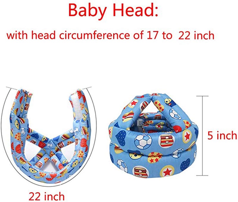 Antonki Toddler Head Protector Upgrade Infant Safety Helmet Breathable Head Drop Protection Soft Baby Helmet for Crawling Walking Headguard Protective Safety Products - Image 2
