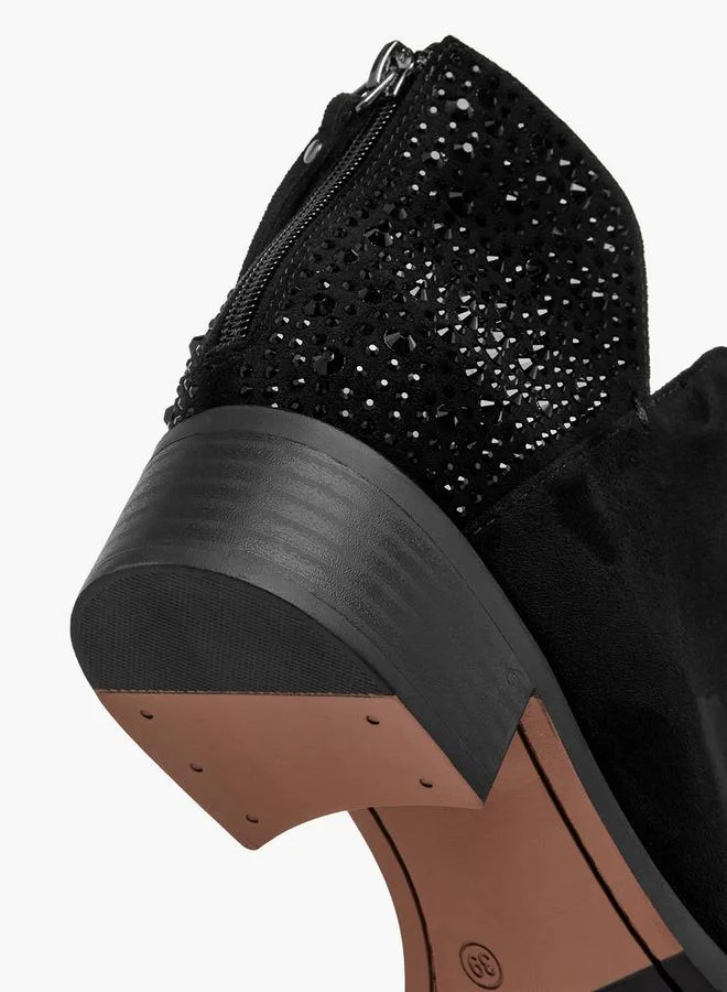 Celeste BLACK Women Block Heel Ankle Boots for Women | Best Price UAE