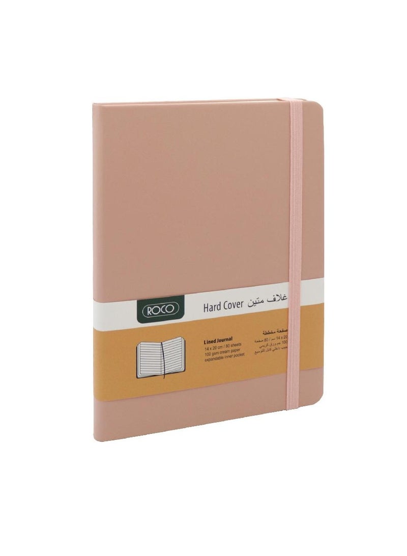 روكو دفتر ملاحظات منقوش بشريط مطاطي 14 × 20 سم، 160 صفحة (80 ورقة) - Image 1