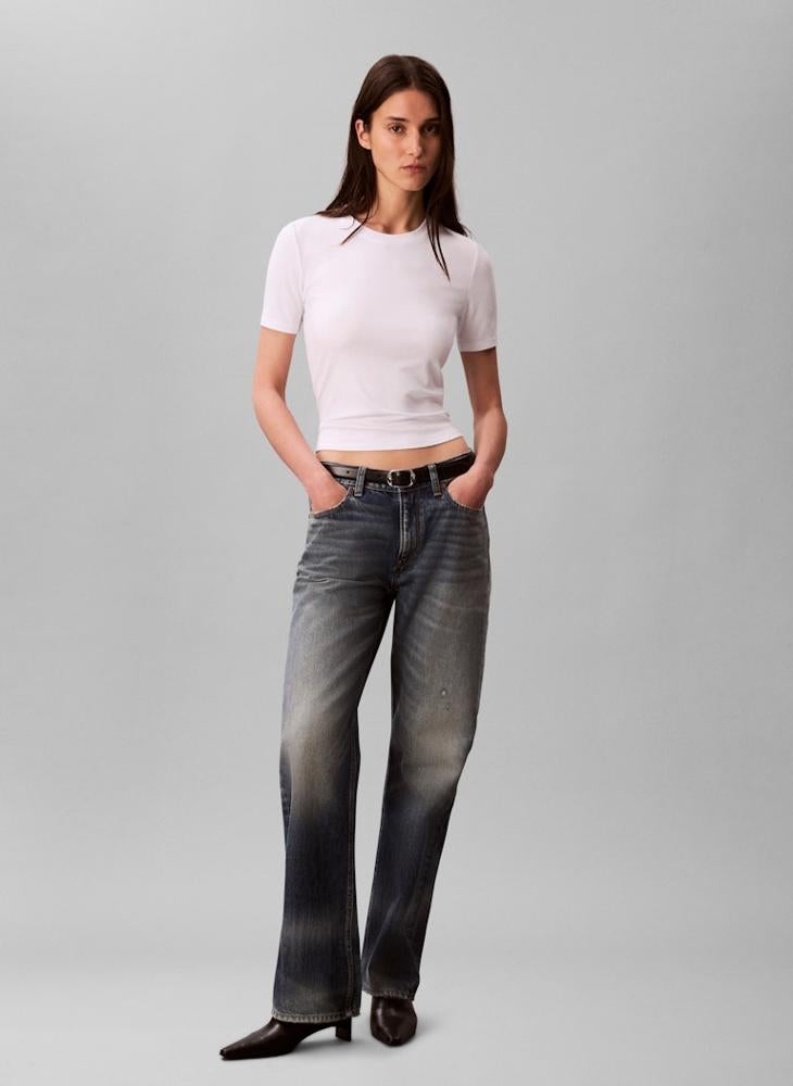 كالفن كلاين بلوزة مضلعة أساسية - Image 5