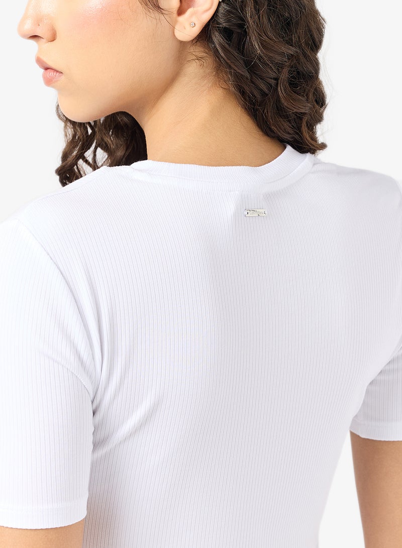 كالفن كلاين بلوزة مضلعة أساسية - Image 3