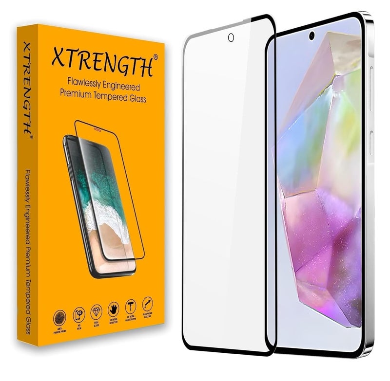 XTRENGTH Advanced HD+ Tempered Glass Screen Protector Designed for Samsung Galaxy S24 FE / A36 / A56 5G - Edge to Edge Full Screen Coverage with Easy Installation Kit (Anti-Scratch) - Image 1