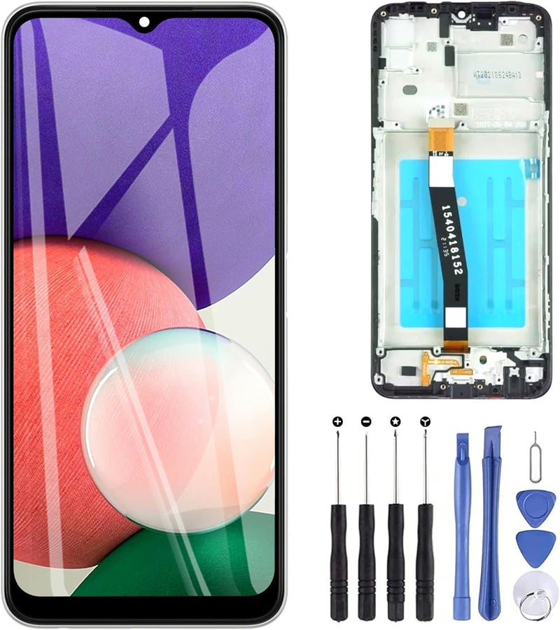 ZOETEC Screen Replacement for Samsung Galaxy A22 5G, LCD Display Touch Screen Digitizer Full Assembly with Frame and Repair Tools Set - Image 1