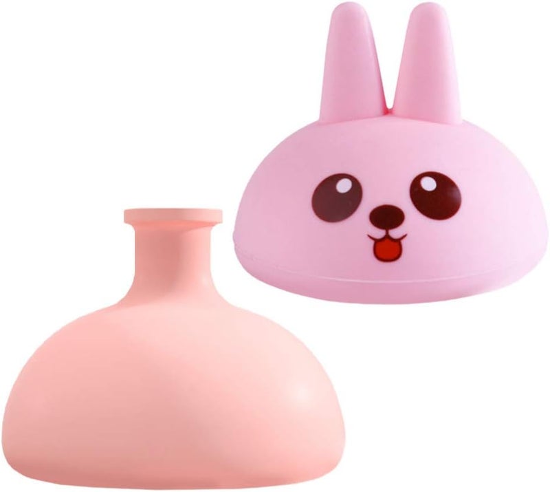 klarako 2Pcs Palm Chest Percussion Cup Silicone Pressure Drum Massager Sputum Remover Cup for Bed-Rest Patients Bedridden Elders Infant - Image 1