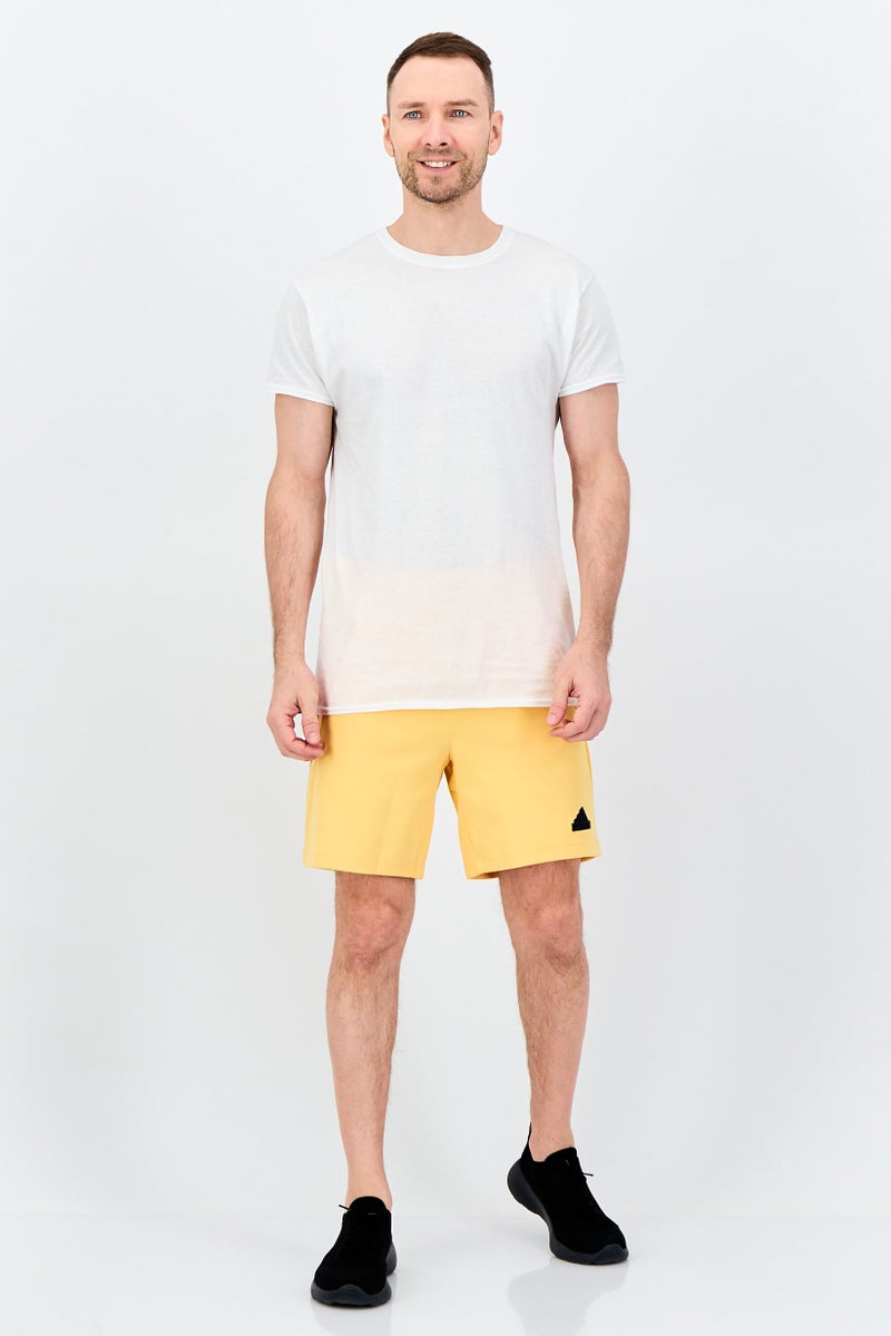 Adidas Men Sportswear Fit Training Shorts, Yellow - Image 4