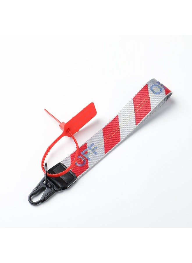OFF-WHITE Street fashion keychain key ring lanyard - Image 1