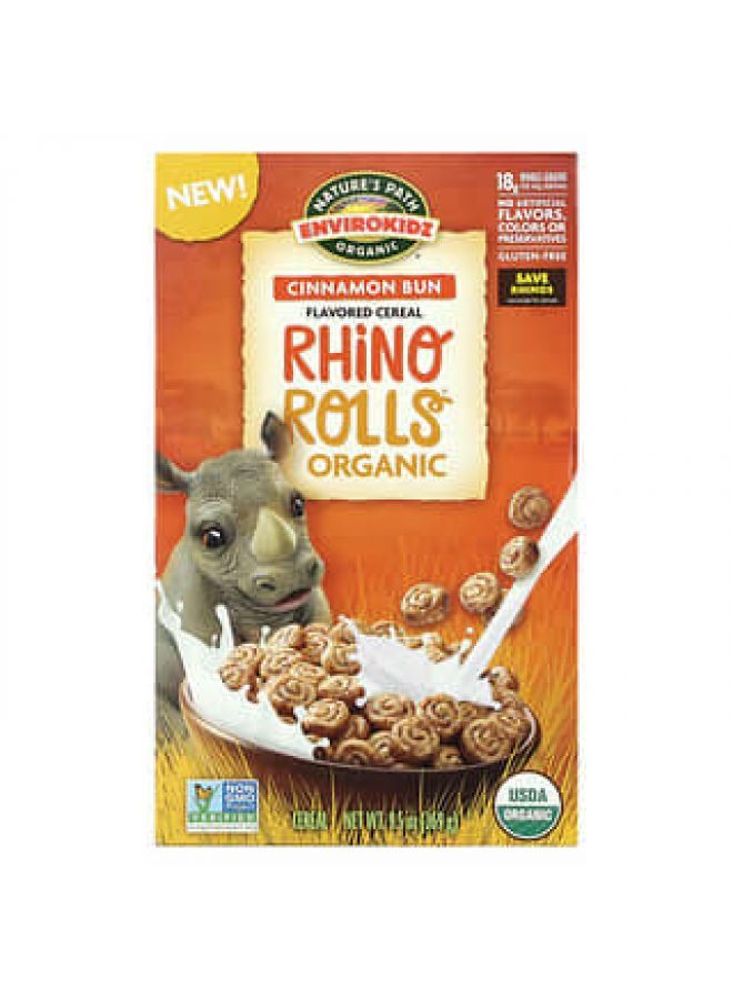 Nature's path Nature's Path, EnviroKidz, Organic Flavored Cereal, Rhino Rolls, 9.5 oz (269 g)  - Image 2