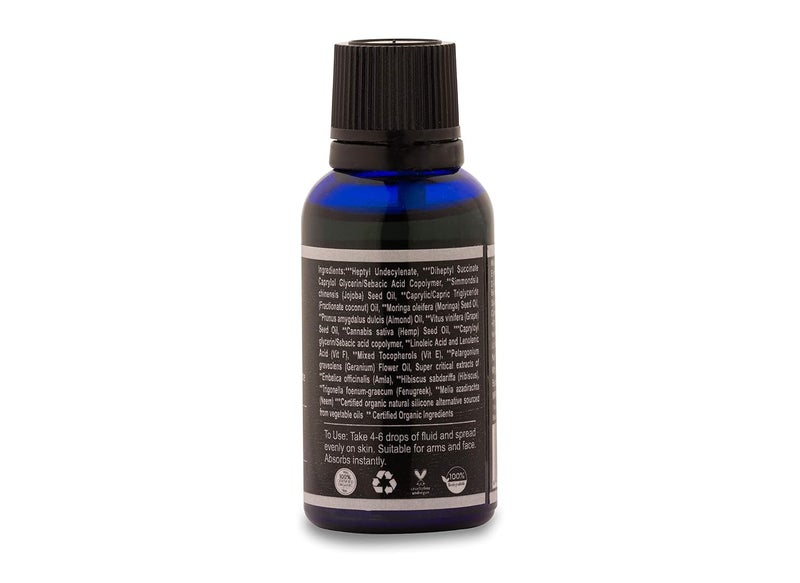 Rustic Art Organic Hair Detangling Fluid with Amala Hibuscus Urban Defense Hair Serum Concentrate Daily Use Suitable for Curly Hair For Women Men 30 ml - Image 2