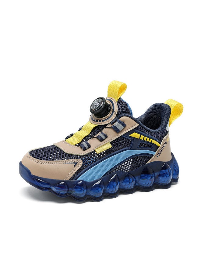 Children's Sports Shoes Summer New Boys' Shoes Single Mesh Mesh Breathable Swivel Buckle Boys' Running Shoes For Middle And Large Children