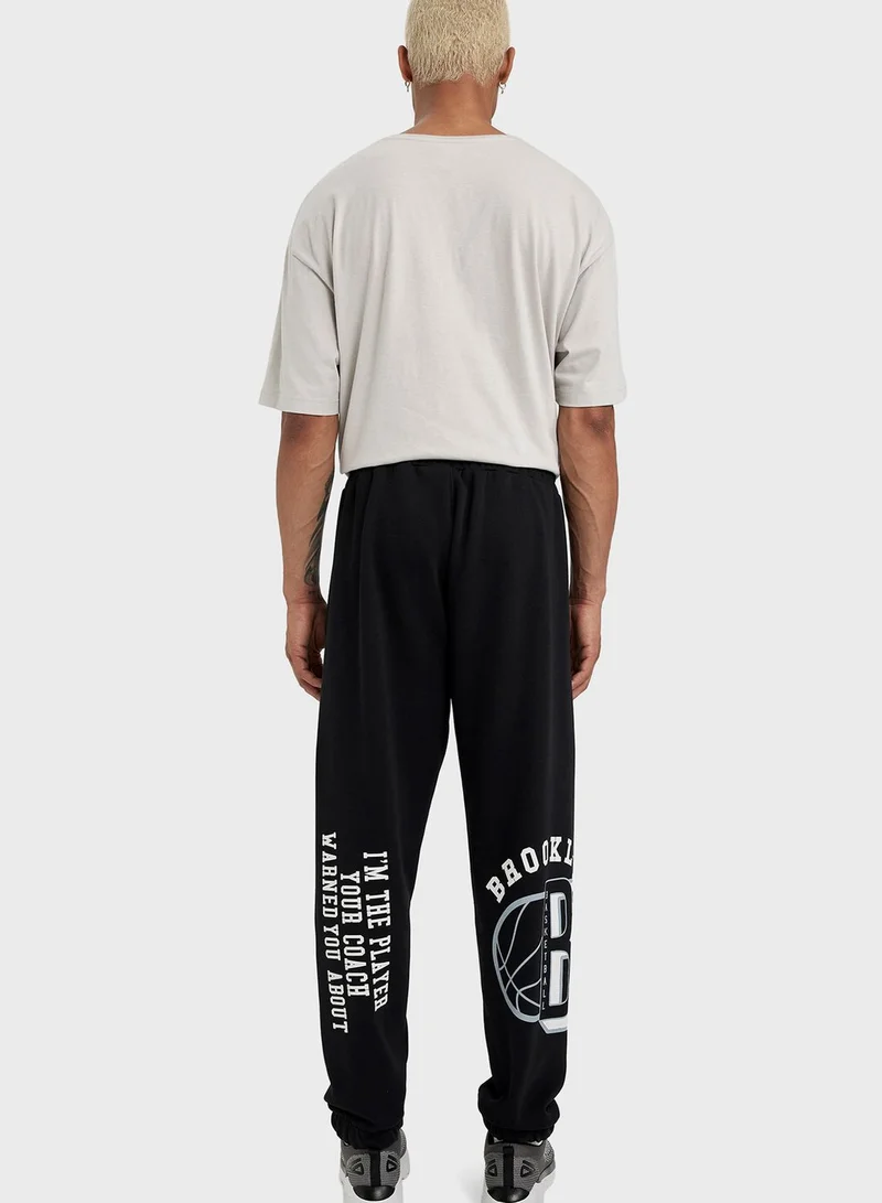 DeFacto Printed Drawstring Sweatpants