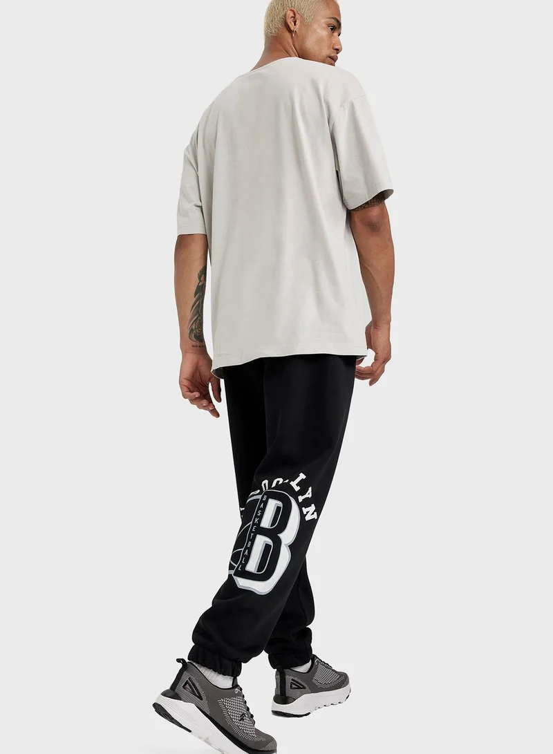 DeFacto Printed Drawstring Sweatpants
