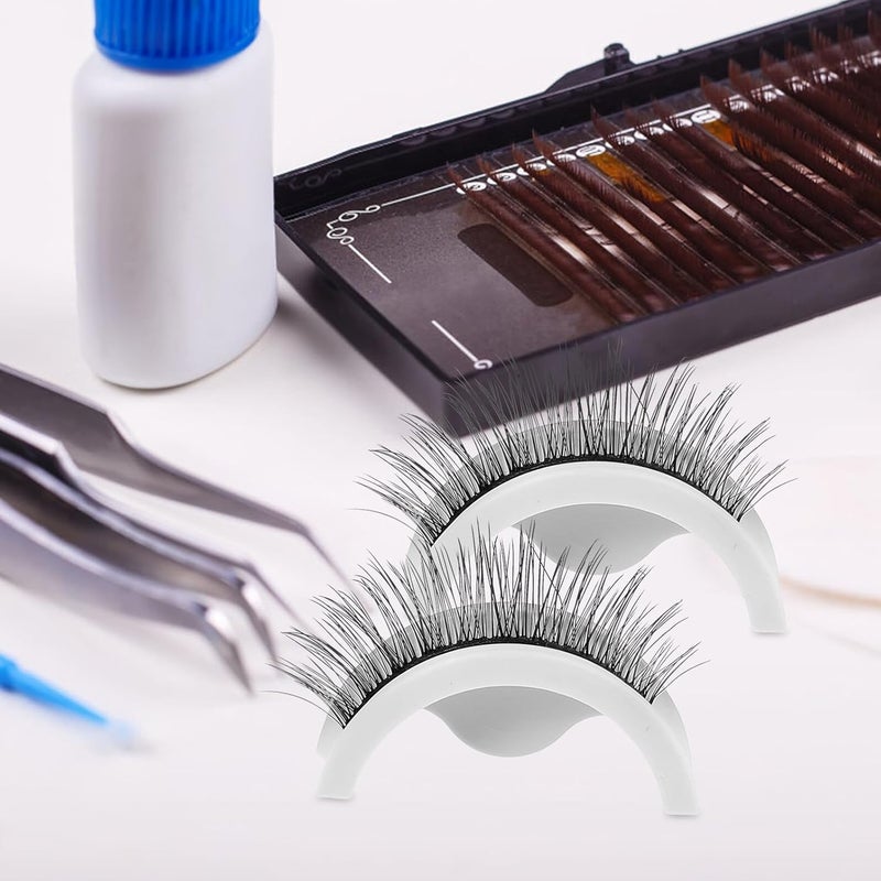 SHOWERORO Self Adhesive False Eyelashes 1 Pair Natural Look Curling Lash Pack for Makeup and Party Eye Accessories - Image 5