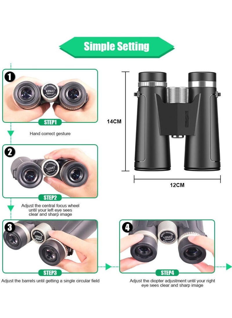 APEXEL APLRB12X42 1242 High Binoculars Roof Telescope