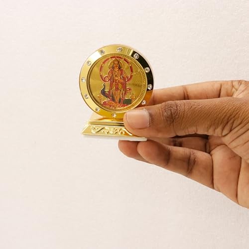 Spillbox Acrylic Car Dashboard Idols|Car Accessories|Car Dashboard Interior|Perfect for Gifting | Decorative Showpiece for Home and Office|Round Double Side God Picture (Murugan) - Image 4