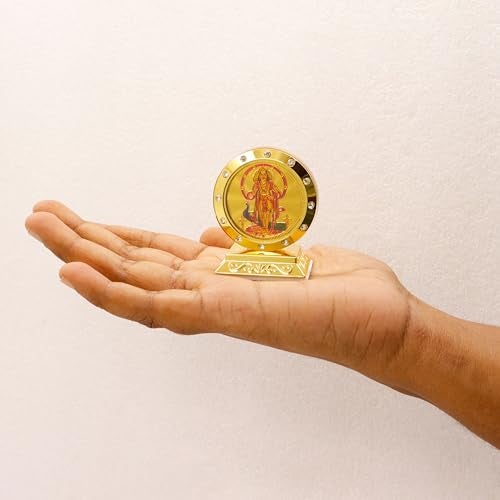 Spillbox Acrylic Car Dashboard Idols|Car Accessories|Car Dashboard Interior|Perfect for Gifting | Decorative Showpiece for Home and Office|Round Double Side God Picture (Murugan) - Image 2