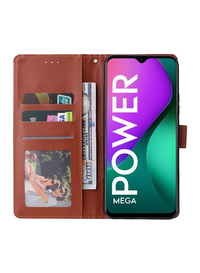 زبون جراب جلدي متعدد الوظائف قابل للطي أفقيًا لهاتف Infinix Smart 5 مع ثلاث فتحات للبطاقات - Image 4