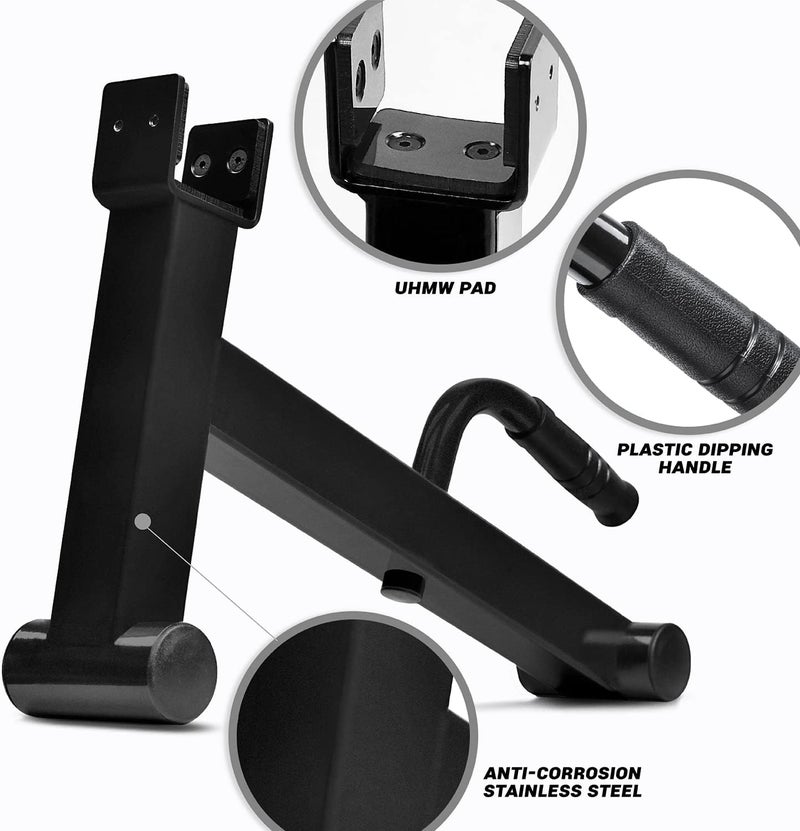 Yes4All حامل باربل Yes4All لرفع الأثقال يحمل 600 رطل من الألواح لتمرين الرفعة المميتة وزاوية القرفصاء لتدريب الوزن - Image 3