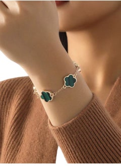 YUCCA Elegant Gold Colored Rose Design Bracelet  - Image 1
