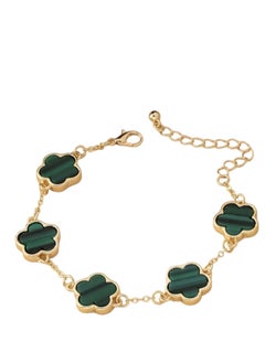 YUCCA Elegant Gold Colored Rose Design Bracelet  - Image 2