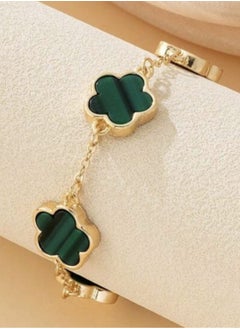 YUCCA Elegant Gold Colored Rose Design Bracelet  - Image 3