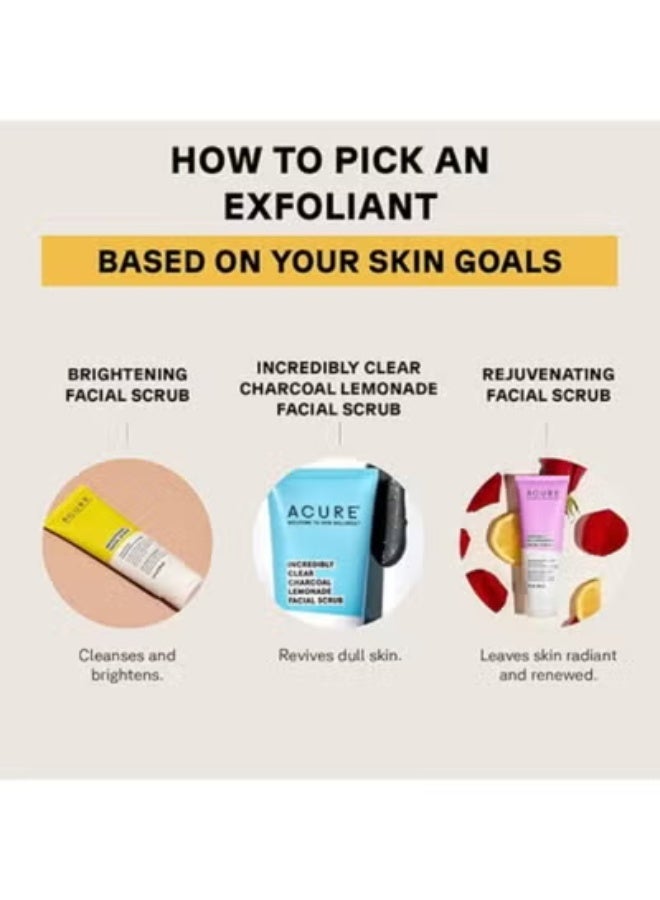 Acure Brightening Facial Scrub 118ml, Sea Kelp French Green Clay Gentle Face Exfoliator, Vegan Cruelty‑Free Skin Cleansing Scrub for All Skin Types - Image 5