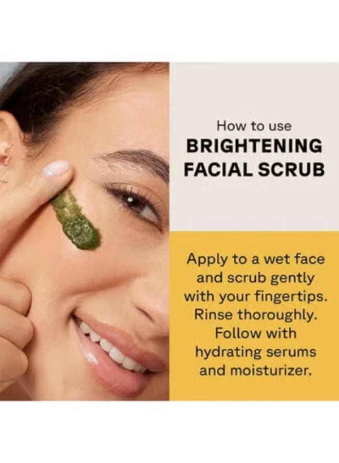 Acure Brightening Facial Scrub 118ml, Sea Kelp French Green Clay Gentle Face Exfoliator, Vegan Cruelty‑Free Skin Cleansing Scrub for All Skin Types - Image 4