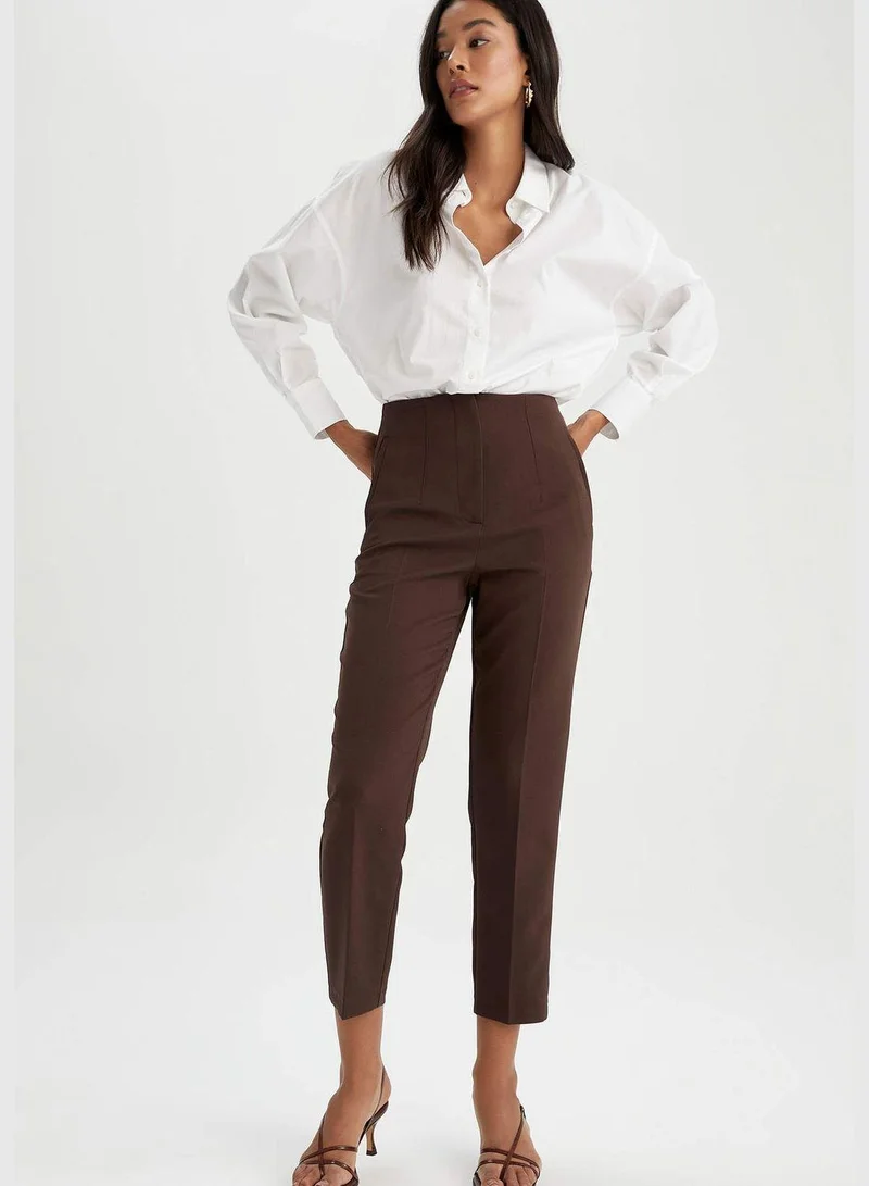 DeFacto Slim Fit High Waisted Chinos