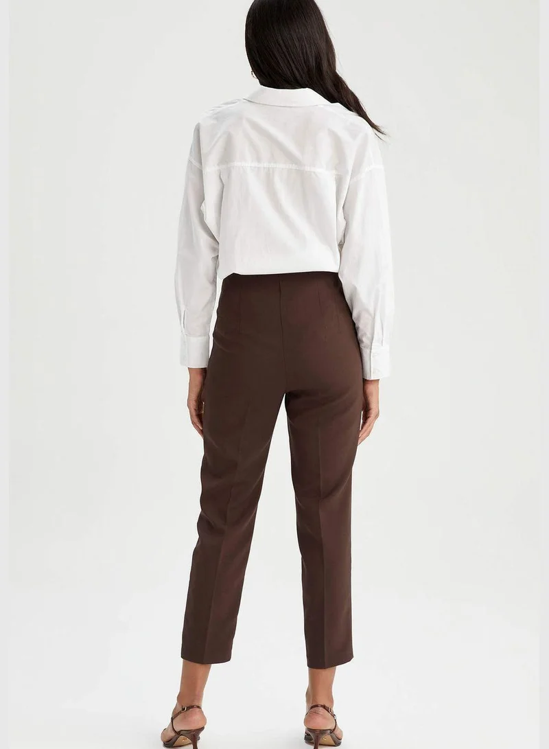 DeFacto Slim Fit High Waisted Chinos