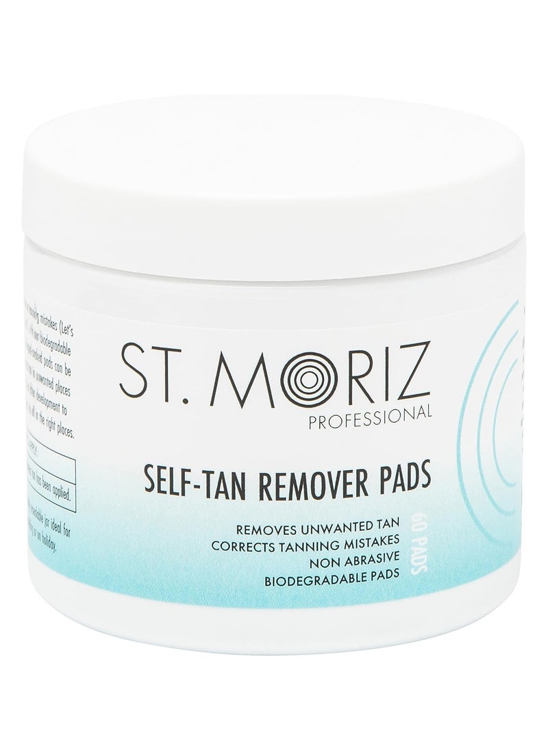 St. Moriz ST. MORIZ St Professional Self Tan Remover Pads | Removes Unwanted Fake Tan Instantly | Corrects Tanning Mistakes | Rapid Fake Tan Remover | Dermatologically Tested & Kind to Skin | 60 Pads  - Image 1