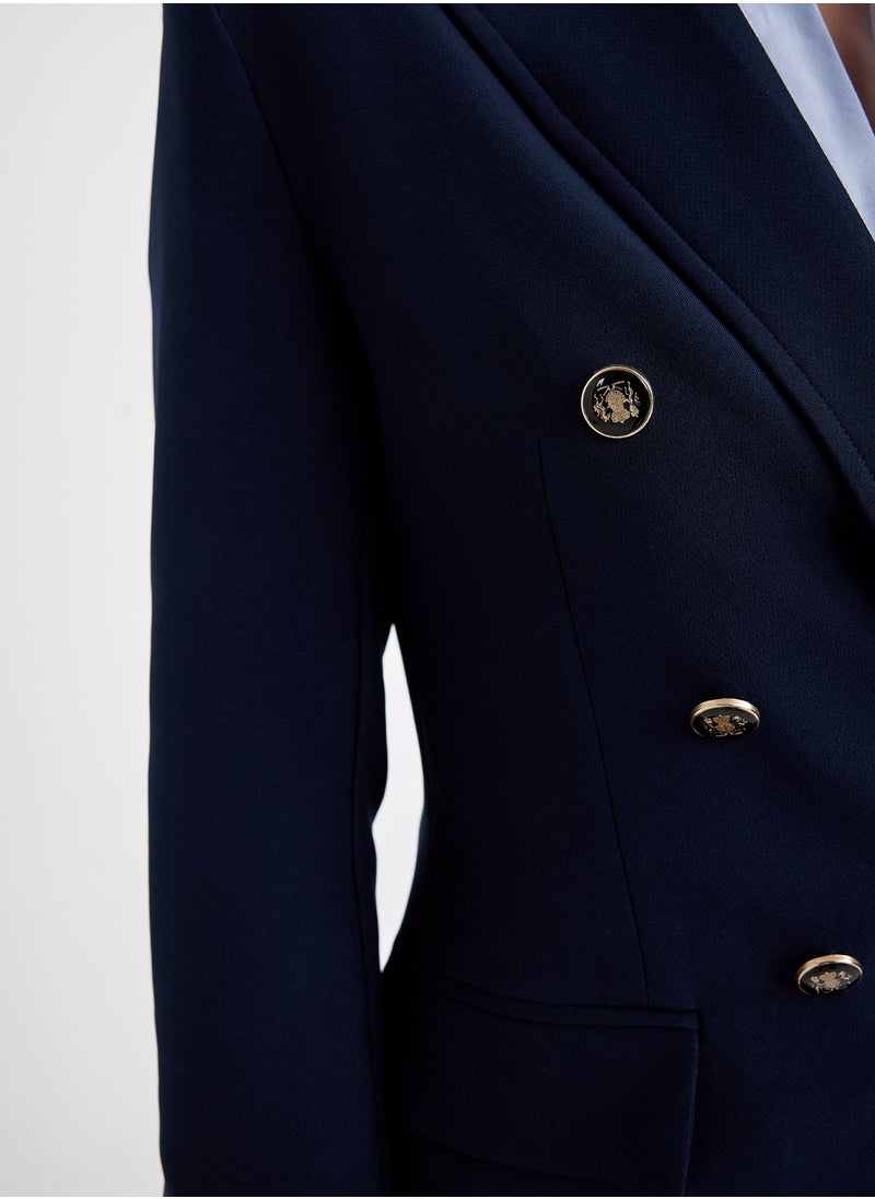 DeFacto - Oversized Fit Shirt Collar Button-Up Basic Blazer Jacket - Image 1