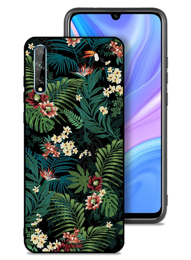 Tolwak Huawei Y8p Protective Case Cover Tropical Leaves - Image 1
