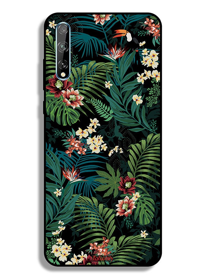 Tolwak Huawei Y8p Protective Case Cover Tropical Leaves - Image 2