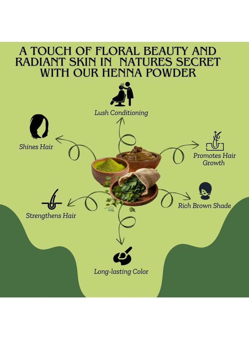 Accessorize Kingdom Henna Powder for All Hair Types – 100% Natural | Provides Rich Color & Conditions Hair | Promotes Hair Growth & Soothes Scalp Irritation | (250gm)  - Image 5