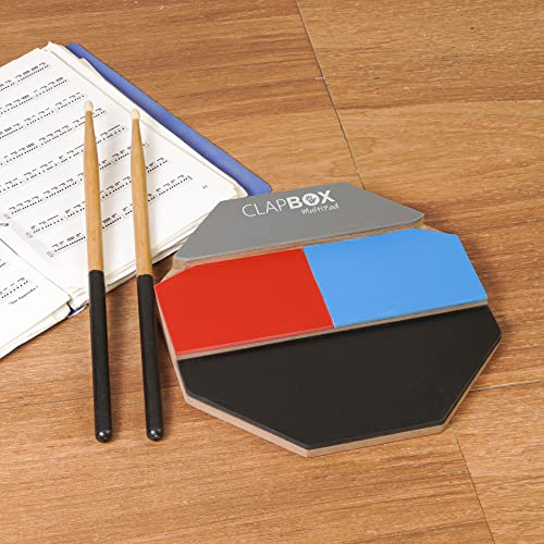 Clapbox Drum Practice Pad - Not Made in China - 12 inches (Practice Pad Only) - Most Popular Cajon Brand Online (Multi, 12) - Image 4