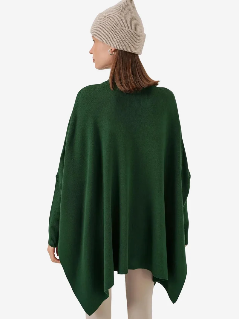 Big Dart Emerald Green BDART Oversized Acrylic Crew Neck Jumper for Women | Best Price UAE