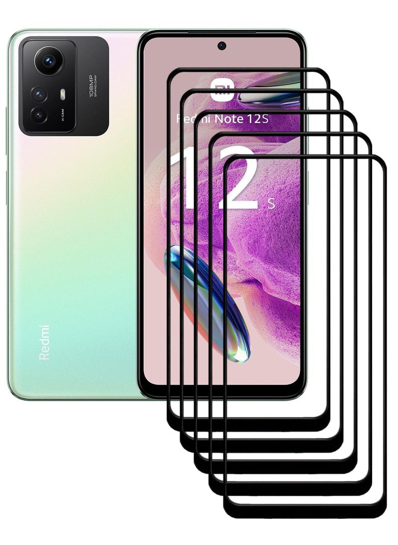 ACLIX 5 Pieces Antistatic ESD Dustproof Premium Quality High Definition Tempered Glass Screen Protector Designed For Xiaomi Redmi Note12S - Image 1