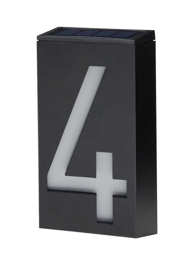 NIBEMINENT Solar House Number Light Black/White  - Image 1