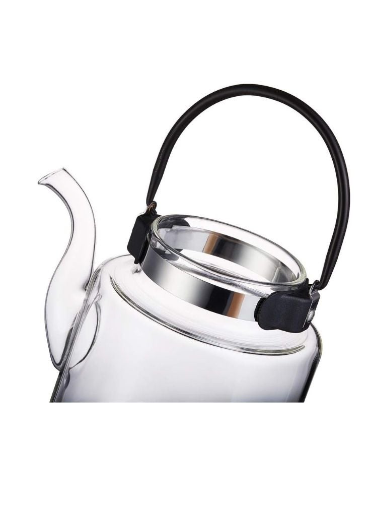 Glass Teapot with Stainless Steel Infuser – Heat Resistant Borosilicate Kettle - Image 5