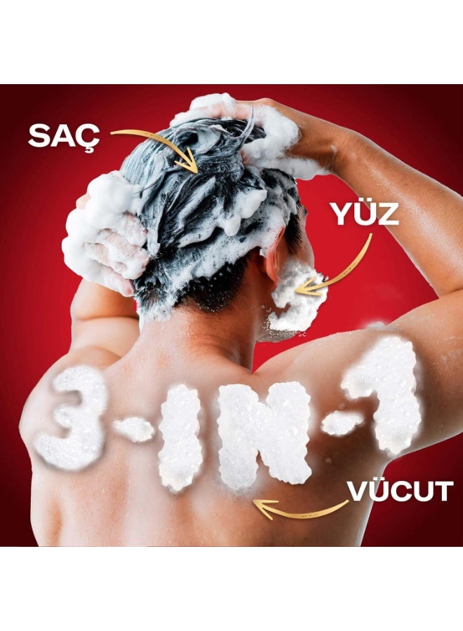 أولد سبايس جل استحمام وشامبو وغسول وجه 3 في 1 للرجال أولد سبايس - عطر منعش يدوم طويلاً - تنظيف عميق - 400 مل - Image 3