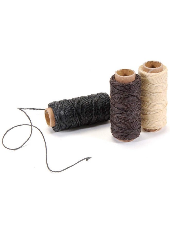 Lineco Natural Waxed Linen Thread 20 Yards Books By Hand Natural Black Brown Color For Sewing Bookbinding (3/Pkg)  - Image 3