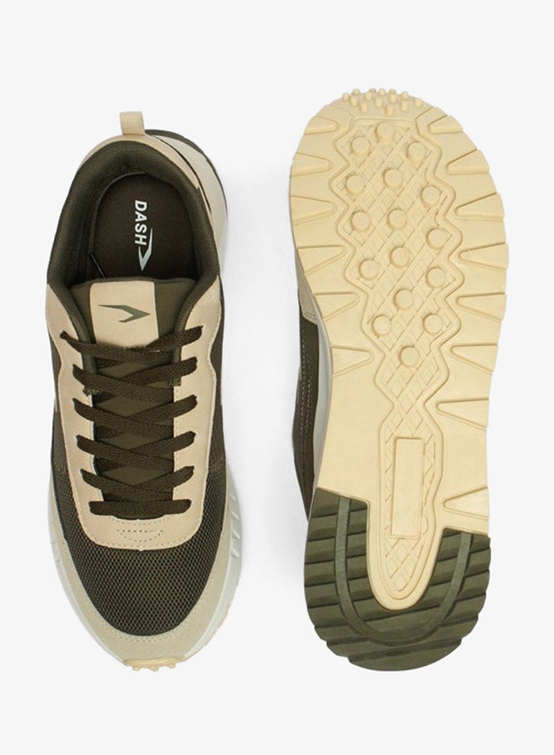 Dash Men's Colourblock Sports Shoes with Lace-Up Closure - Image 5