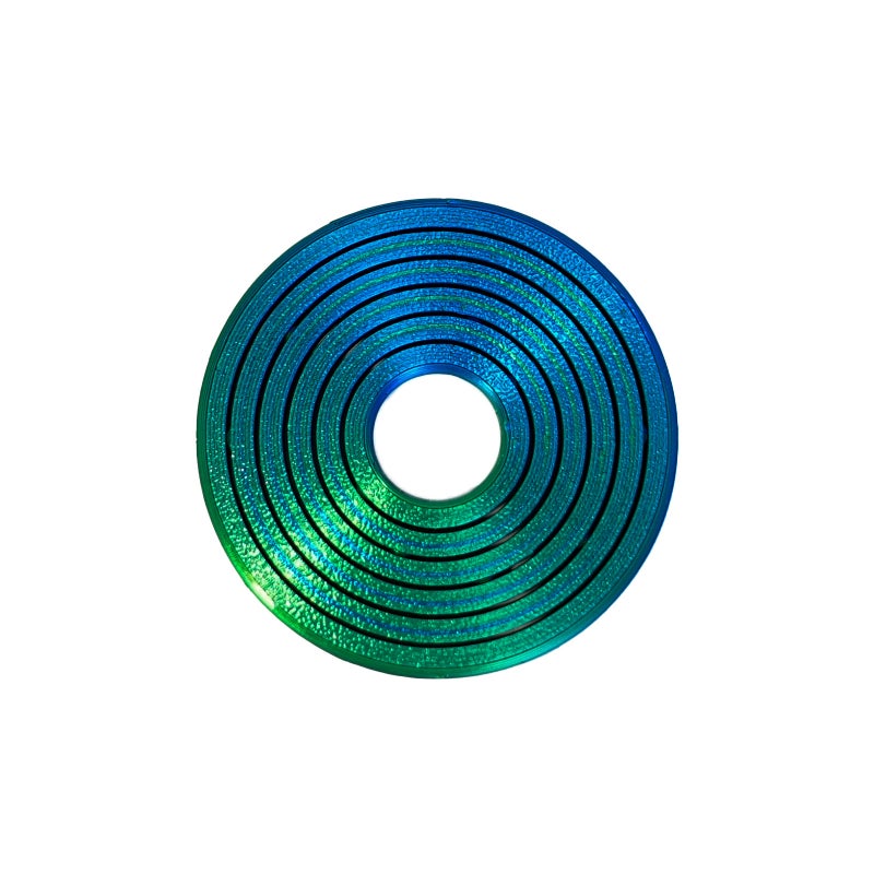 WU 3D Printed Fidget Spinner with Colorful Rotating Rings - Stress Relief  Toy - Image 1