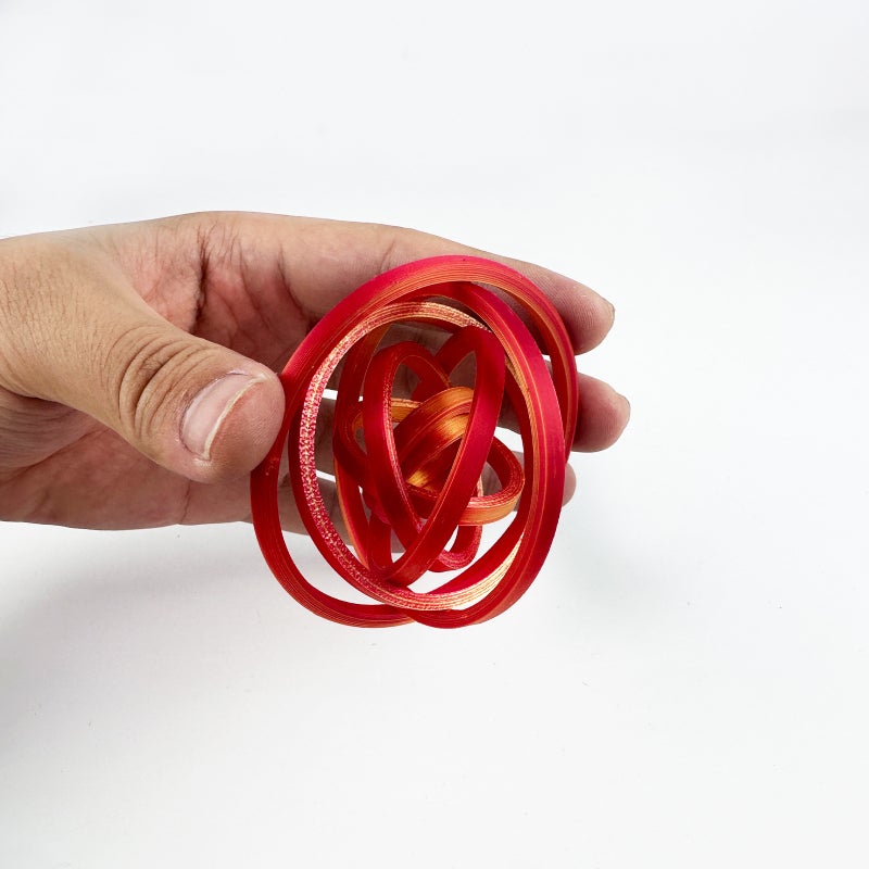 WU 3D Printed Fidget Spinner with Colorful Rotating Rings - Stress Relief  Toy - Image 4