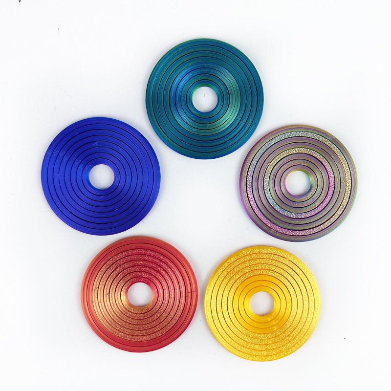 WU 3D Printed Fidget Spinner with Colorful Rotating Rings - Stress Relief  Toy - Image 3