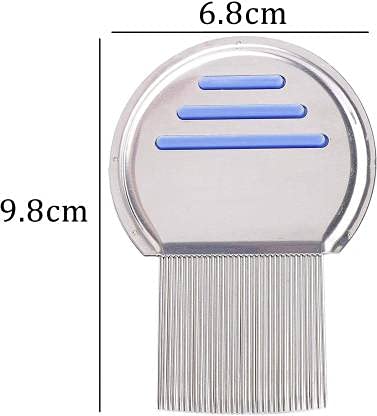 Alexvyan Premium Metal Teeth| Stainless Steel| All Hair Type| Head Lice| Nit & Egg| Easy to Use| Reusable Comb for School Kids & Women - Image 4