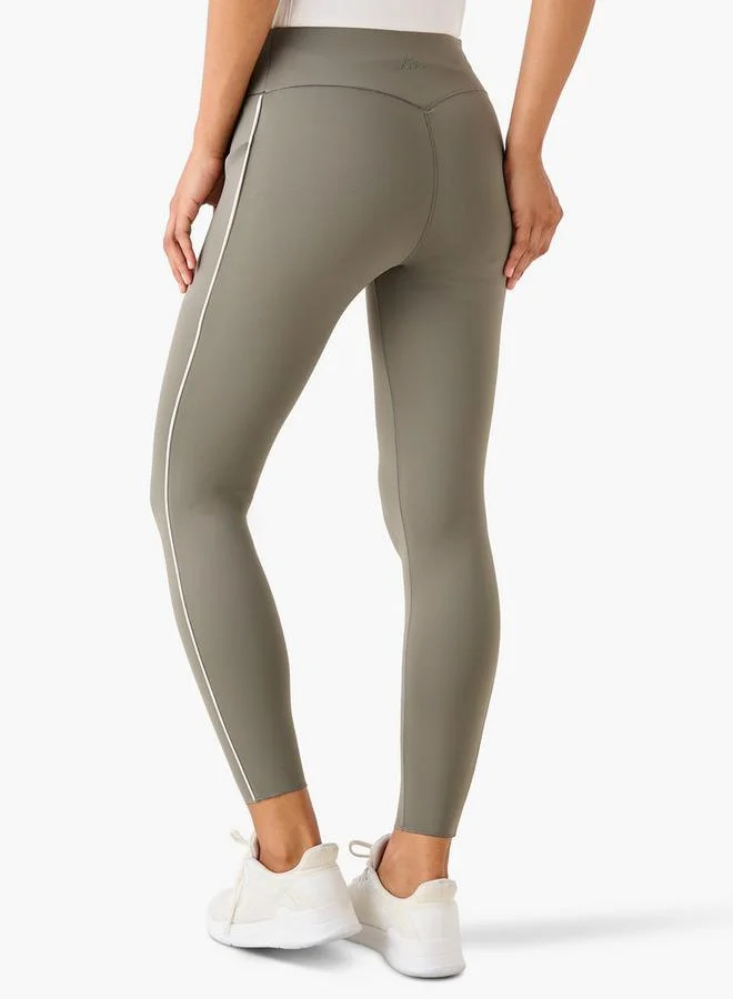 Kappa GREEN Kappa Women Cell Phone Pocket and 2 Way Stretch Leggings for Women | Best Price UAE